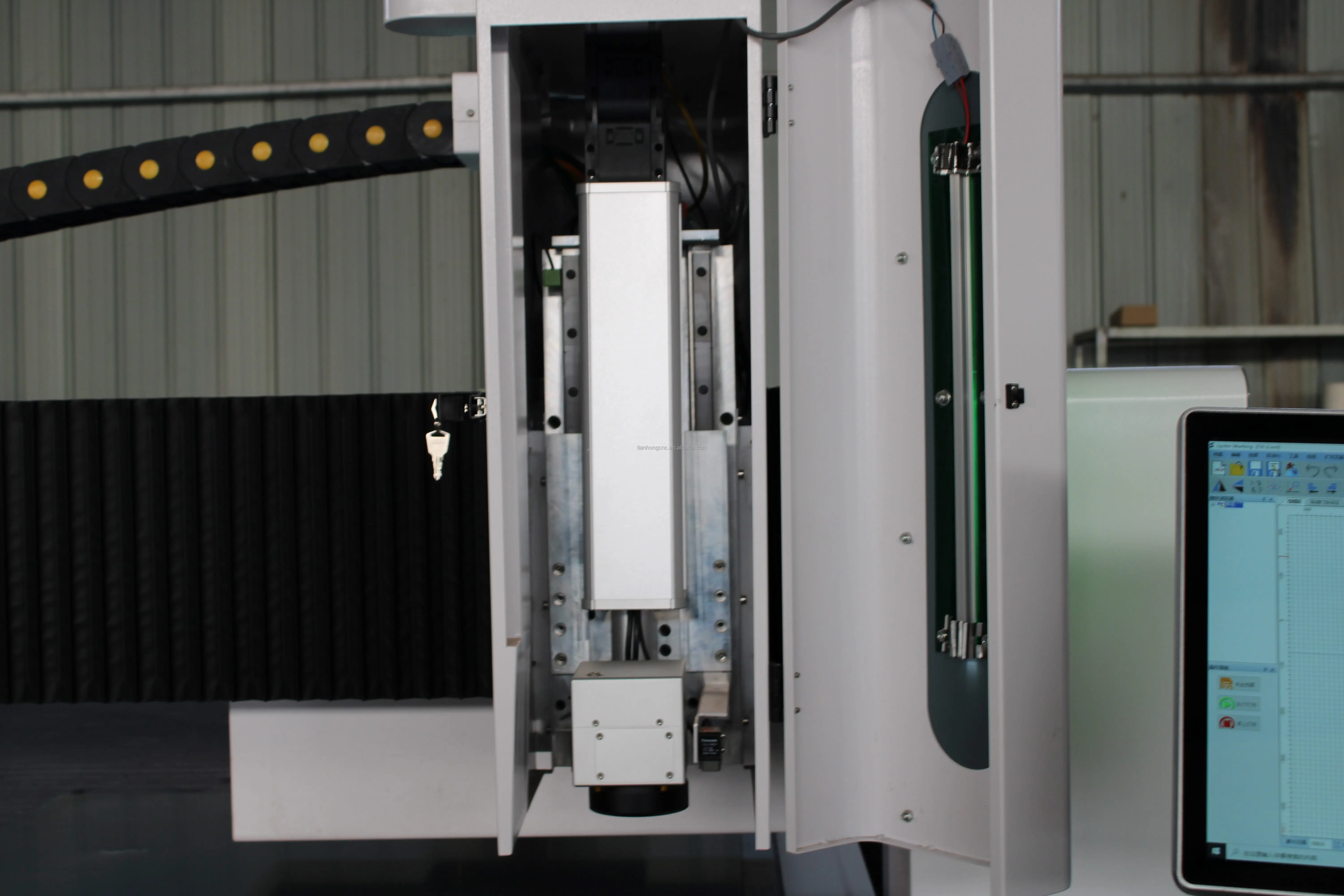 Manufacturer Fiber Mirror Back Paint Remove Laser Marking Machine For Mirror Glass Sand Blasting