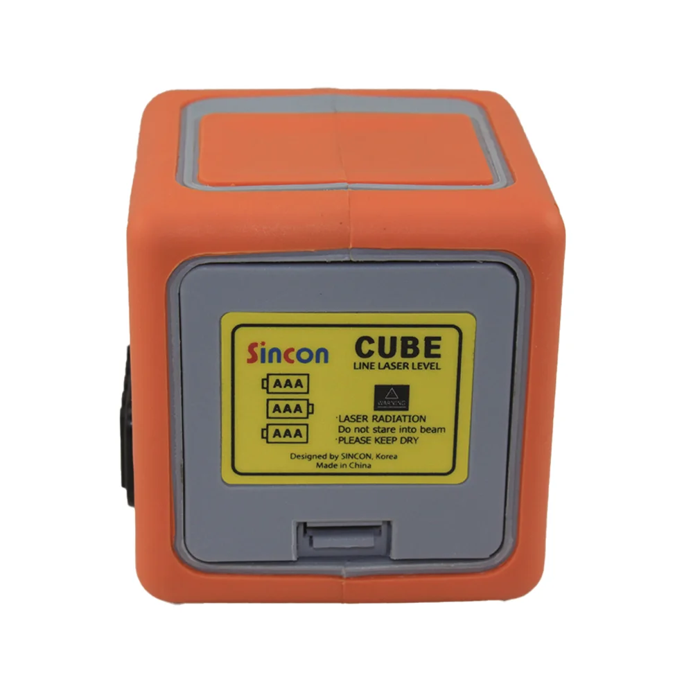 Professional Manufacturer CUBE-3 Continuous Working 5 Hours Multipurpose Red Battery Powered Cross Line Laser Level