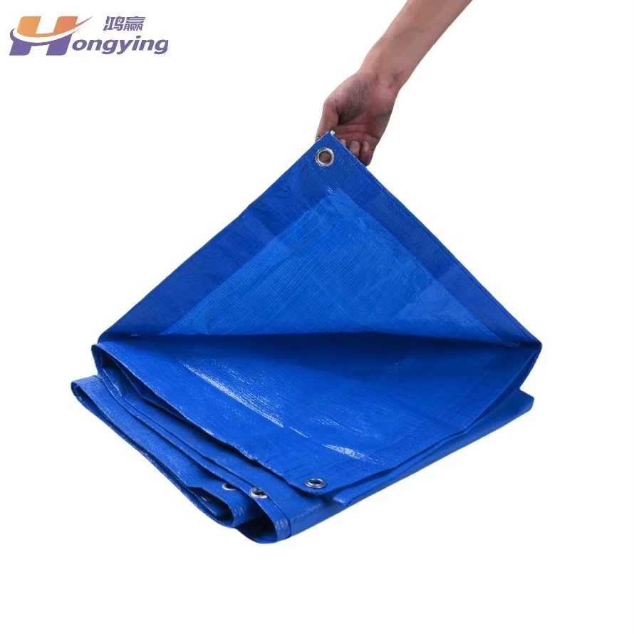 Hot Sale Hdpe Tarps Other Fabric Sun Protection Waterproof Tarpaulin With Aluminium Eyelets Of Trucks Covers PE Tarpaulin