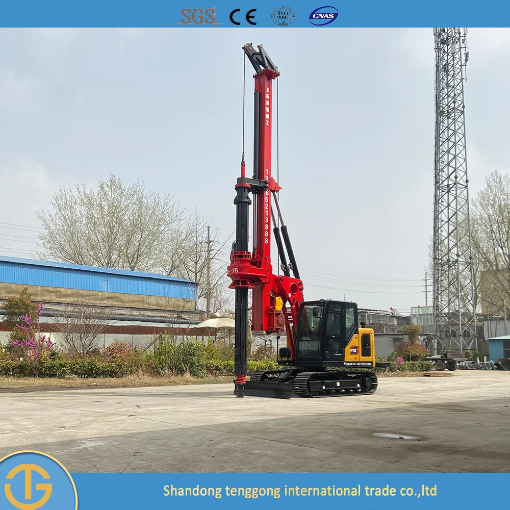 Hot Sales 15 m Depth Mining Rock Piling Driver Open-Pit Crawler Type Mine Core Dth Drilling Rig