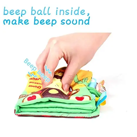 Custom Baby Soft Book Cloth Set Crinkle High Contrast Baby Book Educational Learning Toy for Infant Fabric