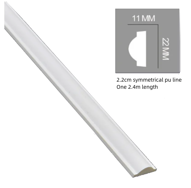 Decorative batten Custom waterproof  Ceiling decoration line  PU cornice gypsum ceilling cornice