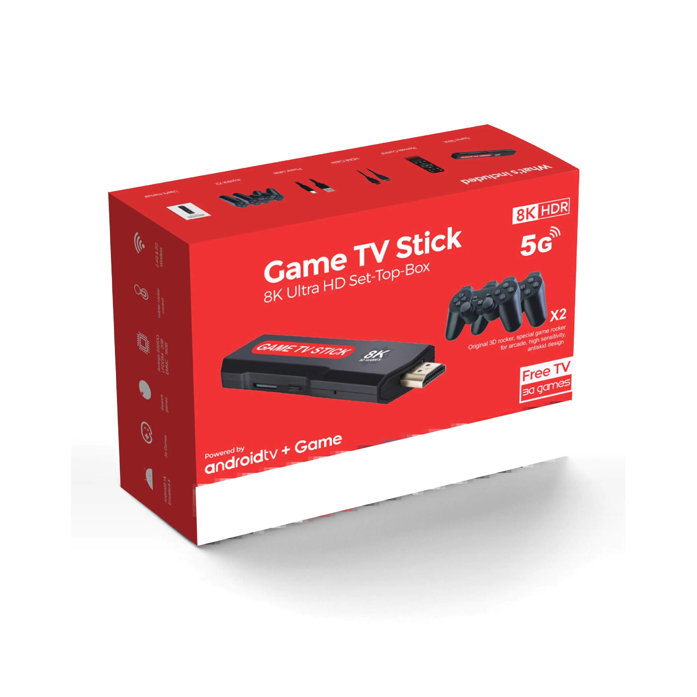 Wholesale Portable Mini Size X2 plus Dual System TV Game Console Anti Shake Retro Game Stick