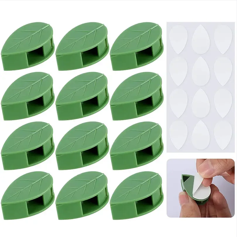 Plant Climbing Artifacts Fixing Clip Leaf Shape Self-Adhesive Garden Hook Support Climbing Plants Tracele
