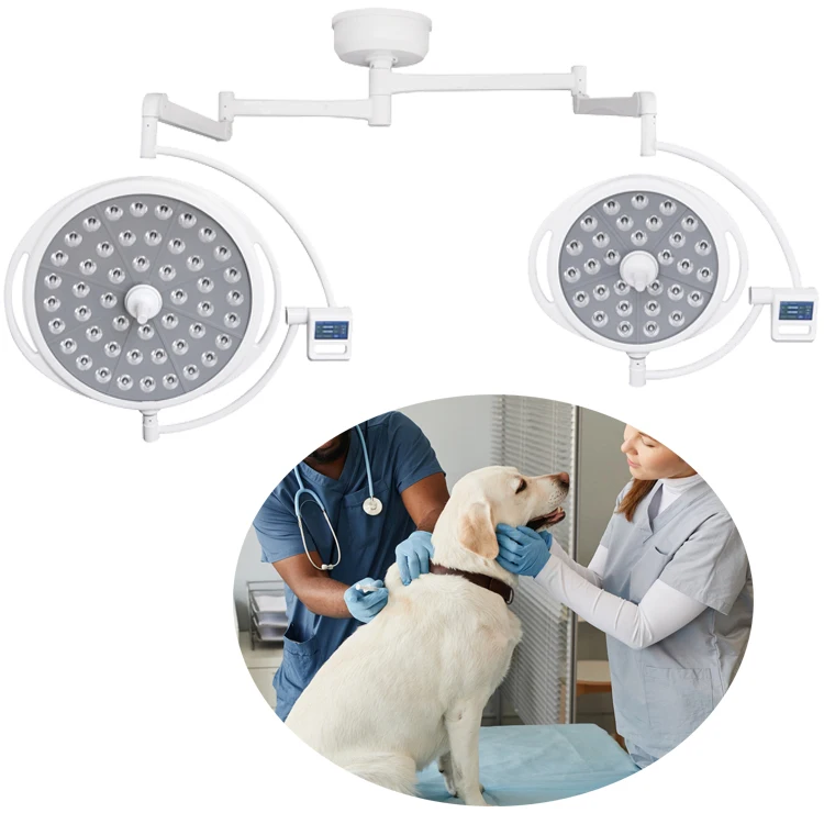 2024  High quality ceiling surgical  pet shadowless lamp ot light led operating examination lamp YCLED700/700