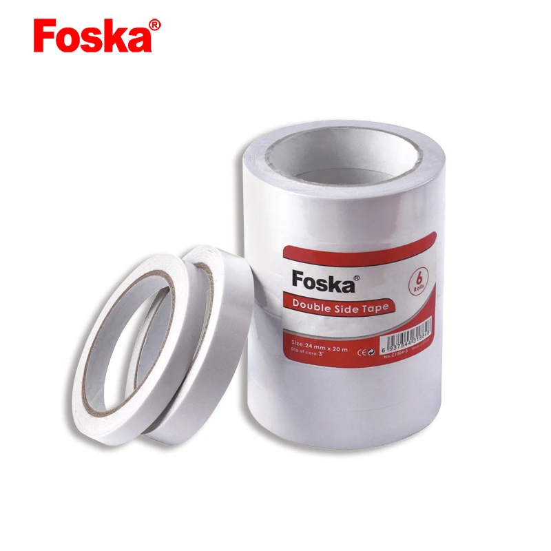 Foska канцелярские принадлежности белая двусторонняя клейкая лента