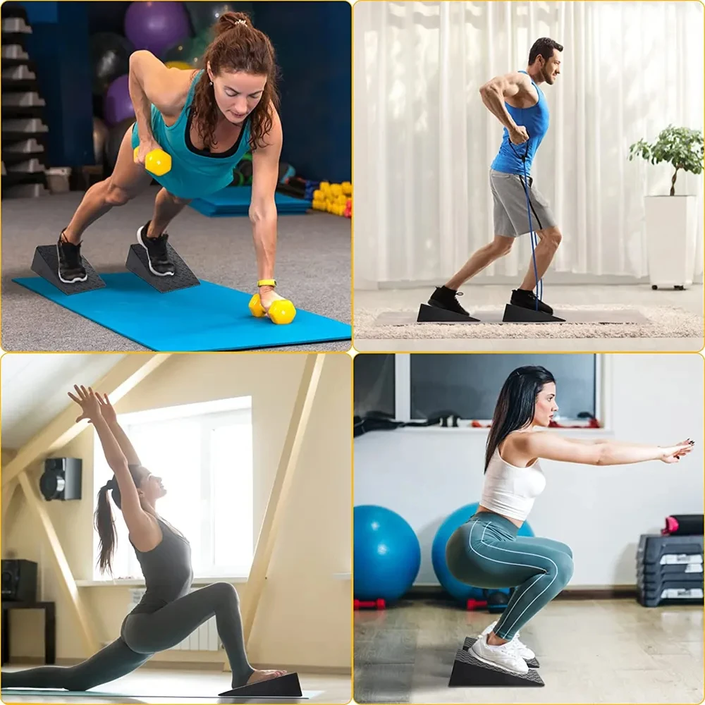 Gymbopro Sport Fitness Eva Squat Block Wedge Calf Stretcher Slant Board Gym Weight Durable Wedge