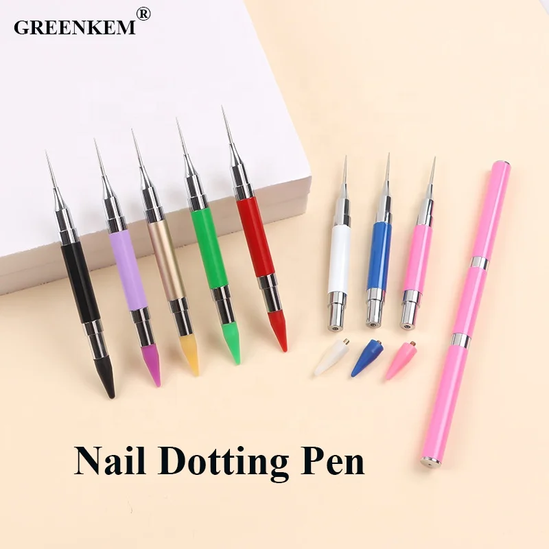 Wholesale Crystal Colorful Pick Up Pen Wax Rhinestones Picker Diamond Painting Pen Nail Art Brush Nail Dotting Wax Pen