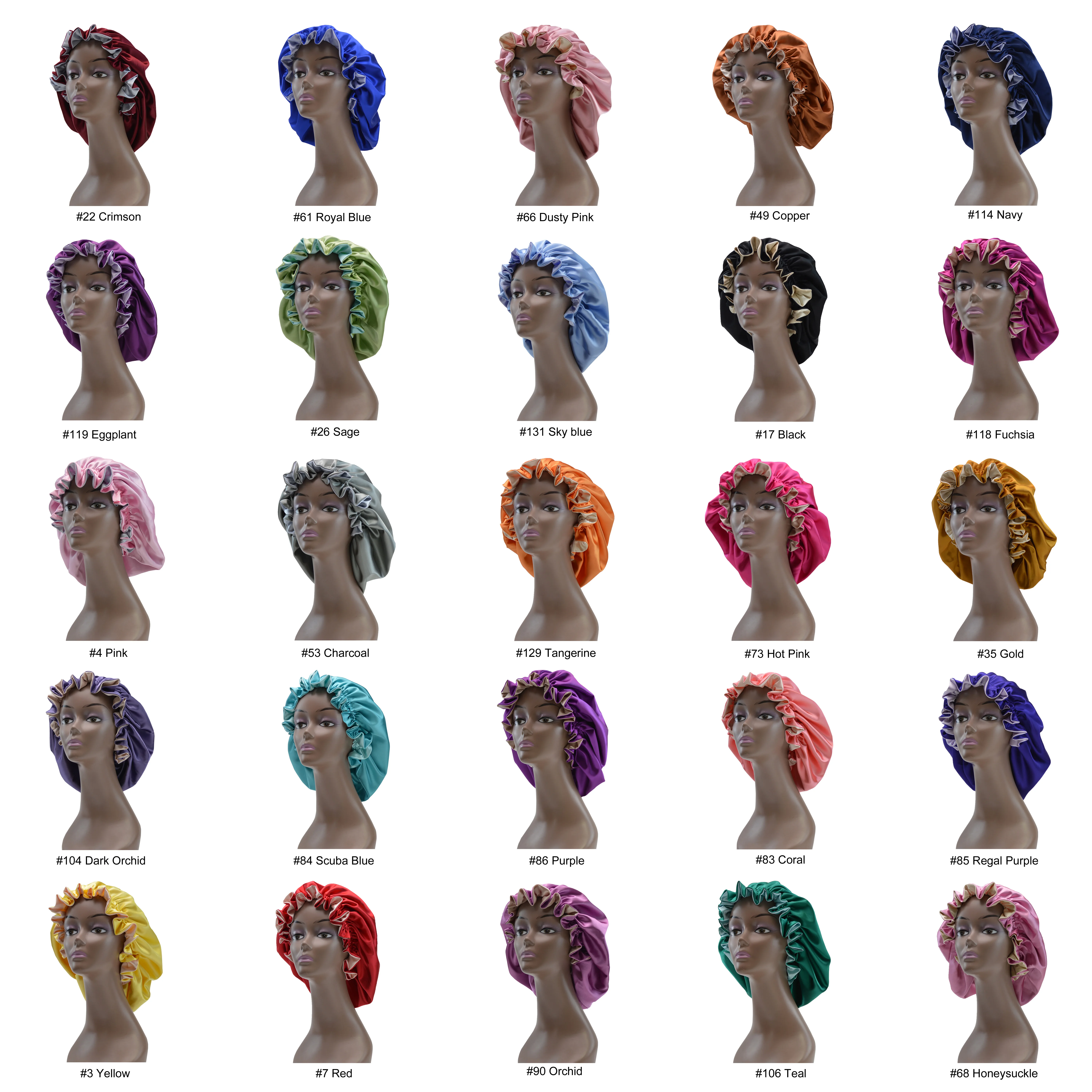 Wholesale Double Layer Sleeping Satin Bonnet For Women Silk Bonnet For Hair Reversible Hair Caps Sleep Bonnet