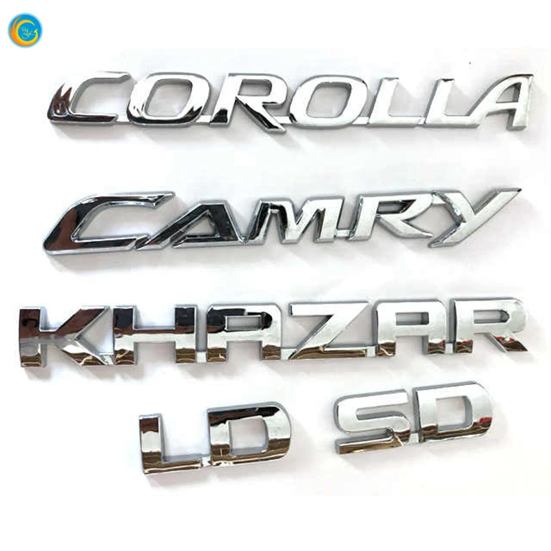 car chrome badge emblem