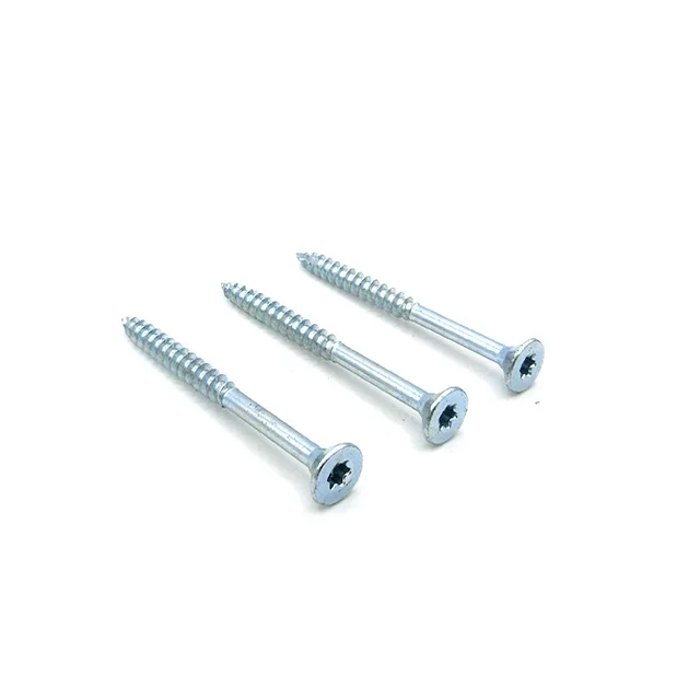 Factory Price Double Countersunk Chipboard Screws with 6 nibs,TORX,T17