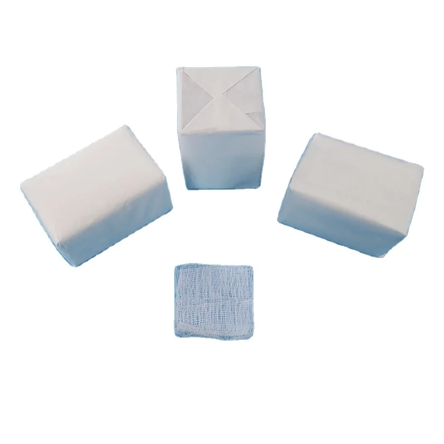 Factory price swab gauze medical gauze swab 5*5cm sterile gauze rolls