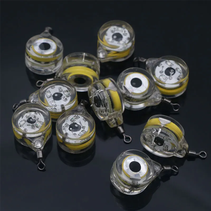 New item underwater compact portable Fish trap light flashing lure eyes factory supply pesca on stock fish lamp