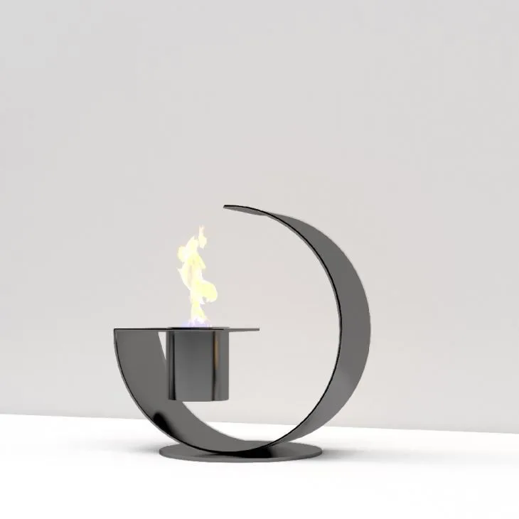 Ethanol Ventless Fireplace Fire Bowl Mini Personal for Indoor Garden Bio Ethanol Fuel Metal Table Top Fire Pit