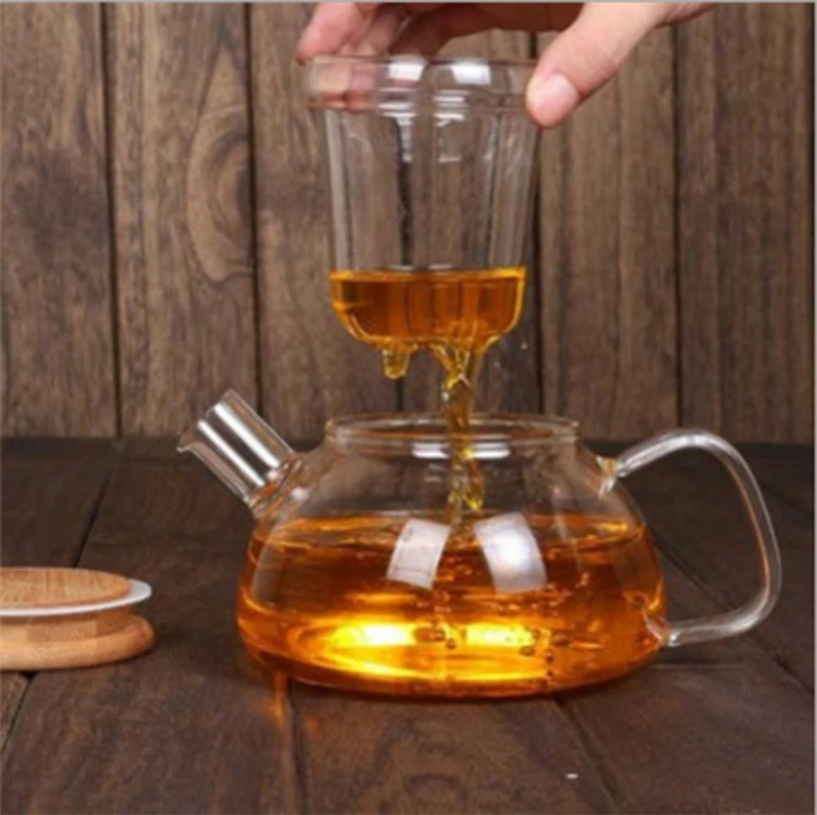 800ml Multifunctional Glass Teapot for Making Tea and Boiling Tea Glass Pot for Electromagnetic Oven Glass Pot for Gas Stove