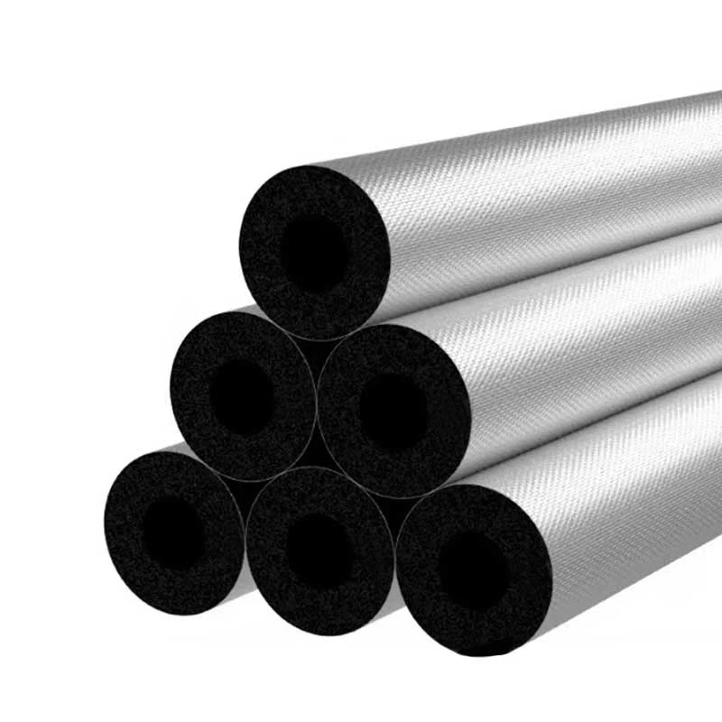 Fireproof material heat shield for air conditioning rubber foam pipe insulation and ventilation rubber foam pipe insulation