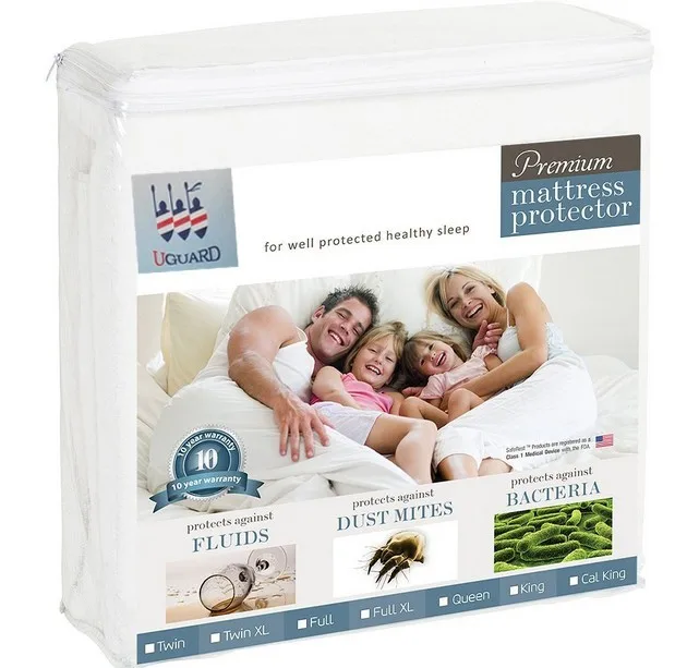 Premium  Crib Mattress Pad Bamboo Quilted Fitted Bed Sheet Bamboo Terry Waterproof Hypoallergenic Mattress Protector