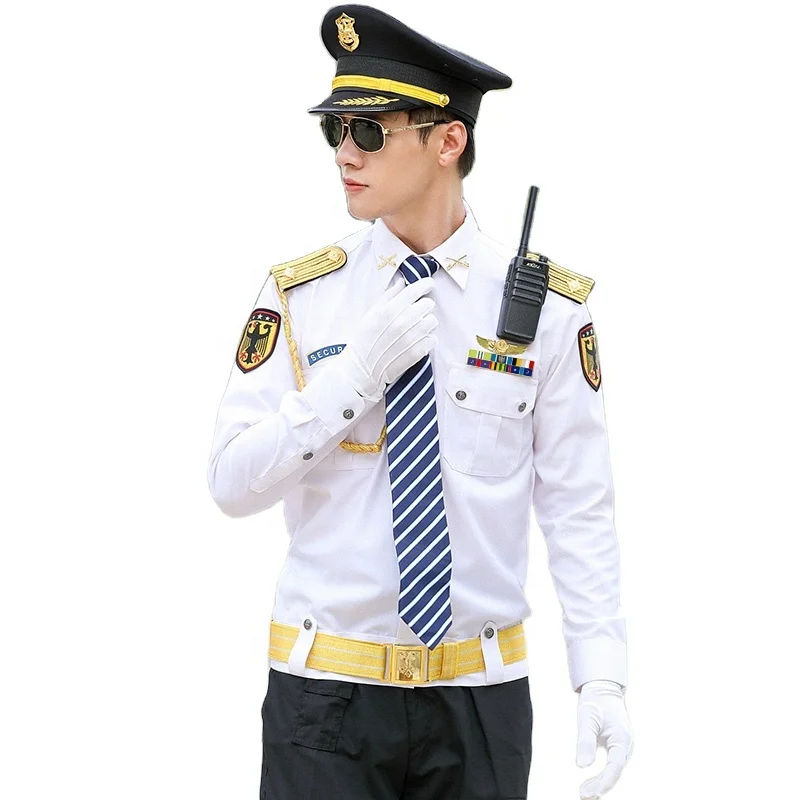 Новый дизайн, белая рубашка, дизайнерская рабочая одежда, охранная форма