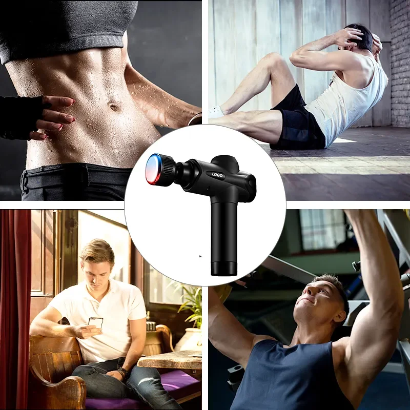 2024 phenitech Gym Fitness Vibration Massage Device Athletes Percussion Deep Massaging Muscl Relax Heat Cold Massage Gun
