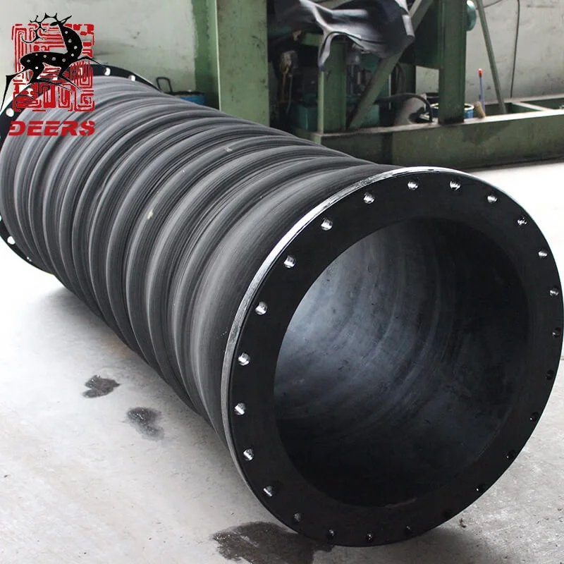 Deers Mud Slurry Tanker rubber expansion joint Suction Hose for Dredging