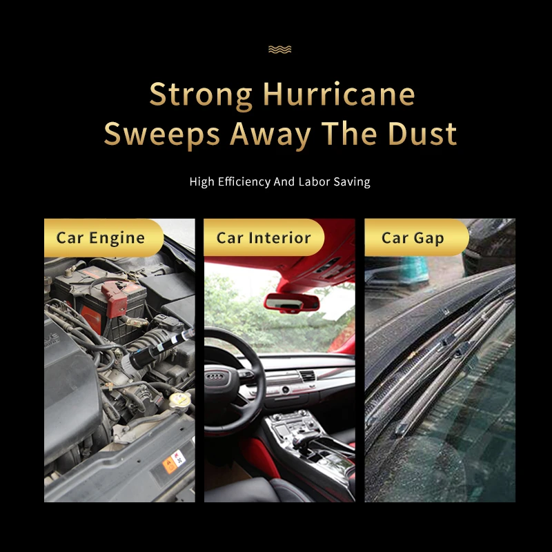 High Pressure Air Blow Gun Dry Cleaning Tool Durable Brushed Horn Cleaner