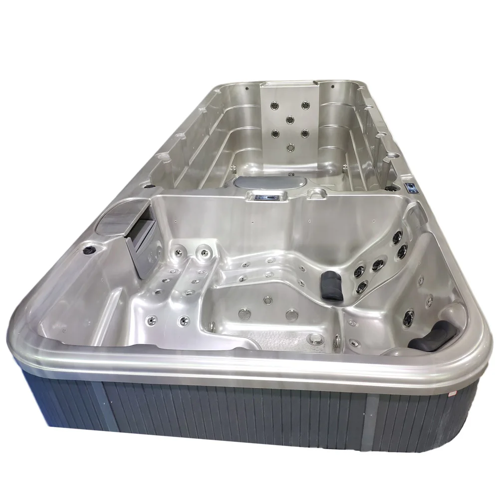 2022 Distributors  Dual Zone Swim Spa BG-6609 adult products swim spa with dual zone  in the garden