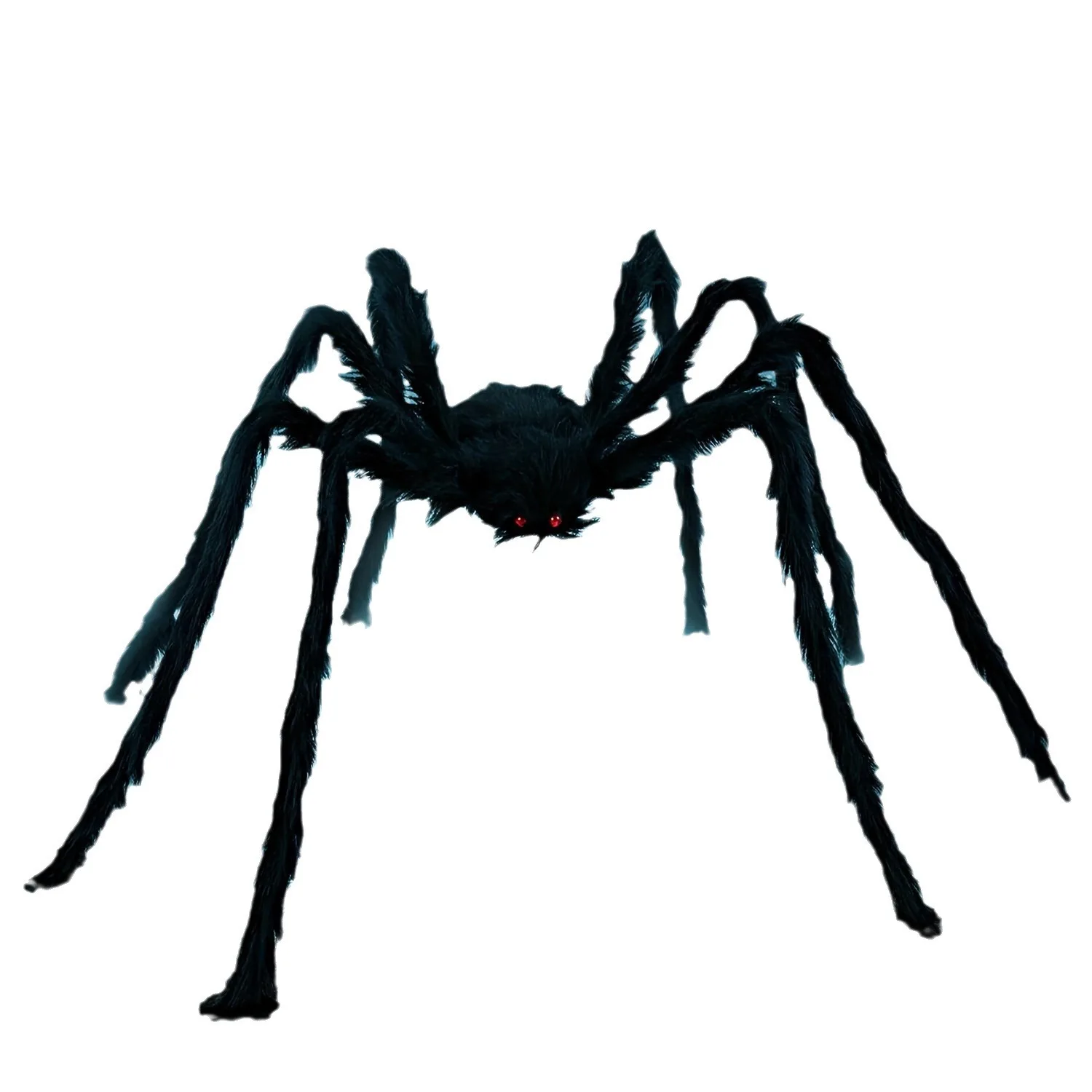 Cross border Halloween Black Spider Web Decoration Plush Ghost House Road Toy Decoration Simulation Trick Party Supplies
