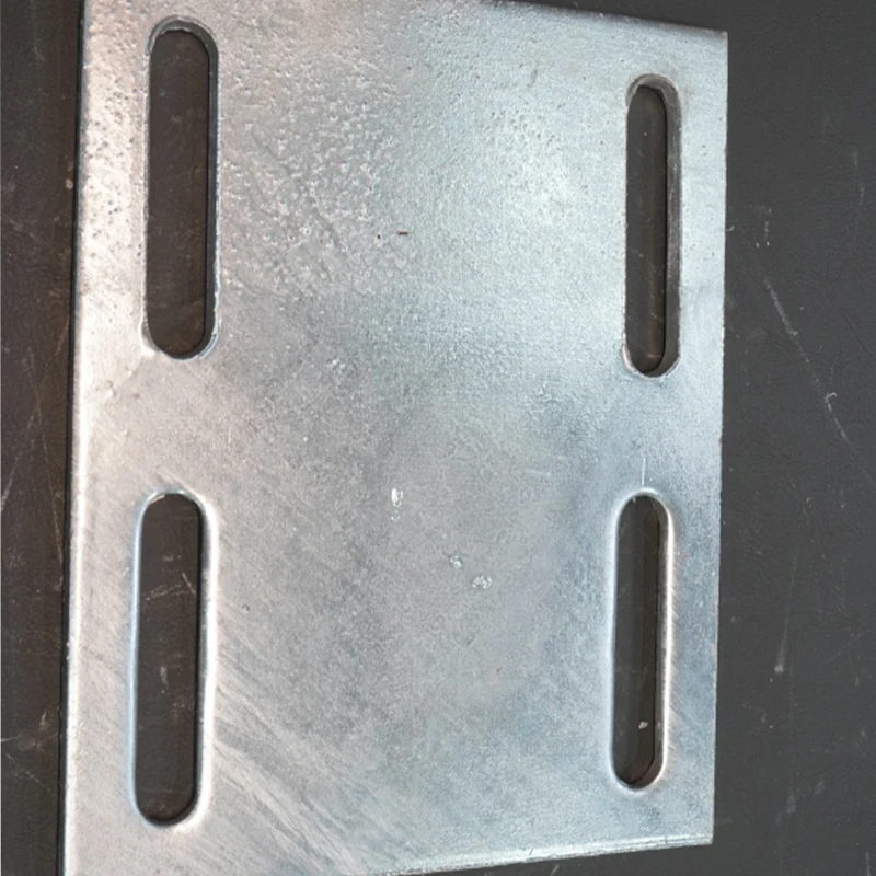 Manufacturer High Quality 4 Holes Carbon Base Plate Steel Embedded Parts Hardened Steel for Curtain Wall