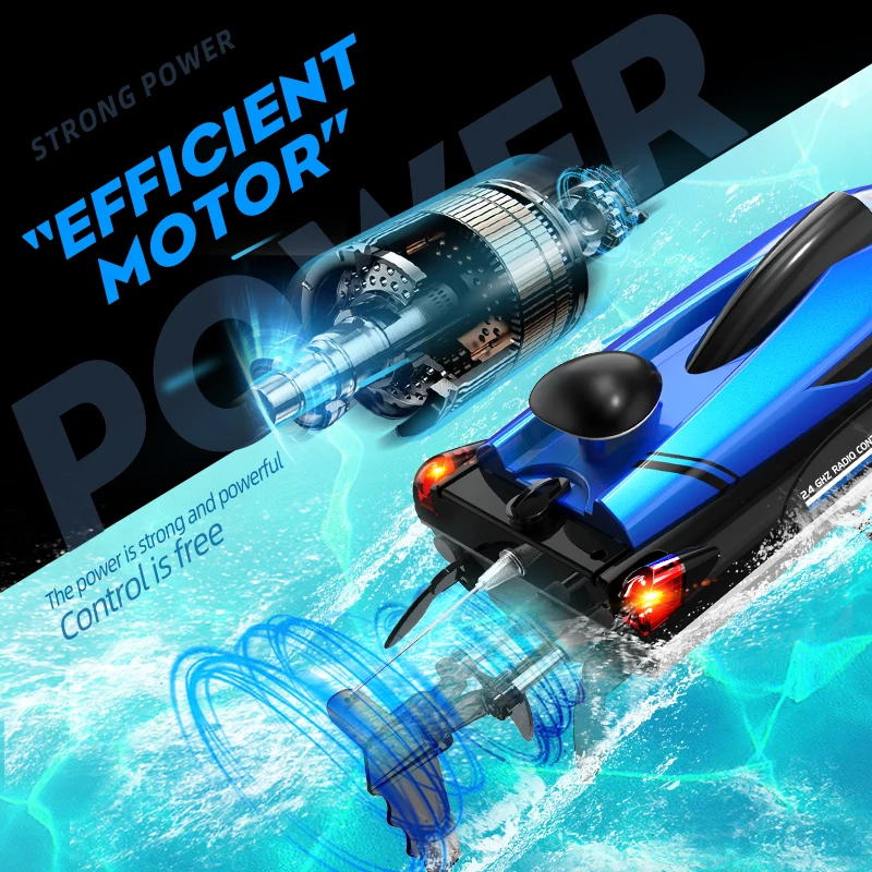 RC Boat Water Toy with High Speed Remote Control Racing Boat