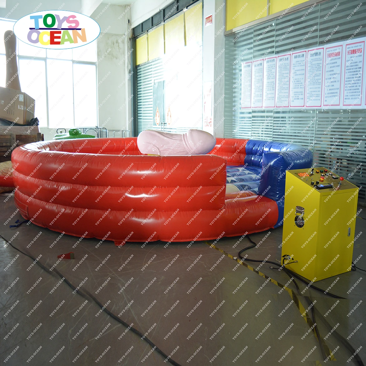 Outdoor Sport Games Mechanical Inflatable Rodeo Bull for Adults