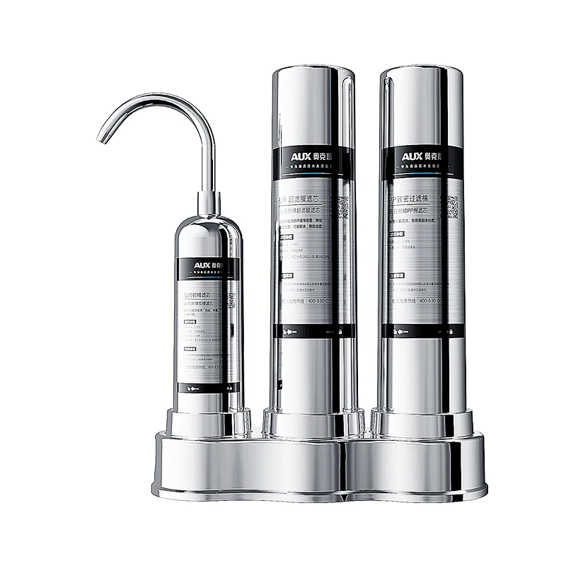 Easy Installation Counter Top UF Filtration Water Filter House Water Treatment Machine 3-stage Filtering