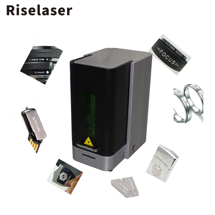 Enclosed Desktop Mini Portable Laser Marker 20w Metal Jewelry Fiber Laser Marking Engraving Machine