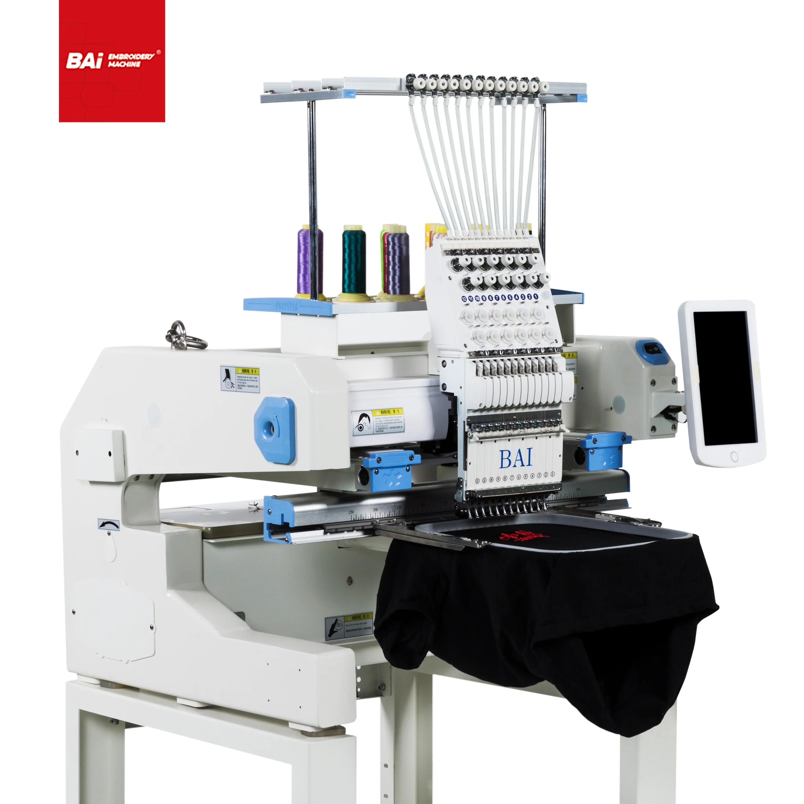 BAI wholesale domestic hoodies hat t shirt single head embroidery machine designs for japanese