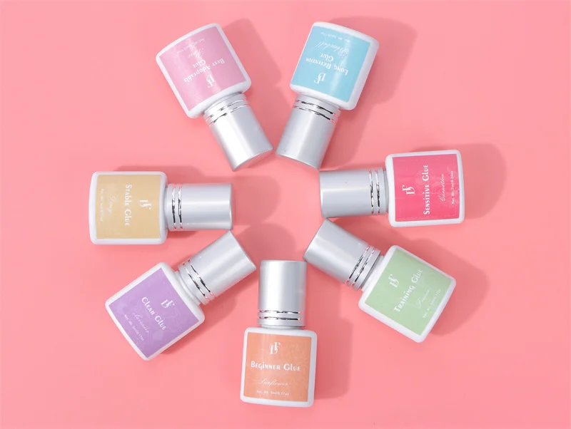 0.5s Second Custom Logo Waterproof Eyelash Extensions Glue Low Humidity Professional Fast Dry Eye Lash Extensions Adhesive Glue