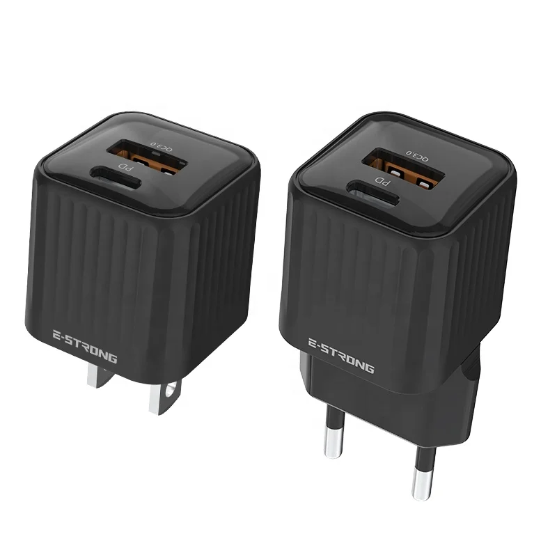 USB C Charger Block 20W High Power Dual Port Fast Charger Mini Size PD Adapter