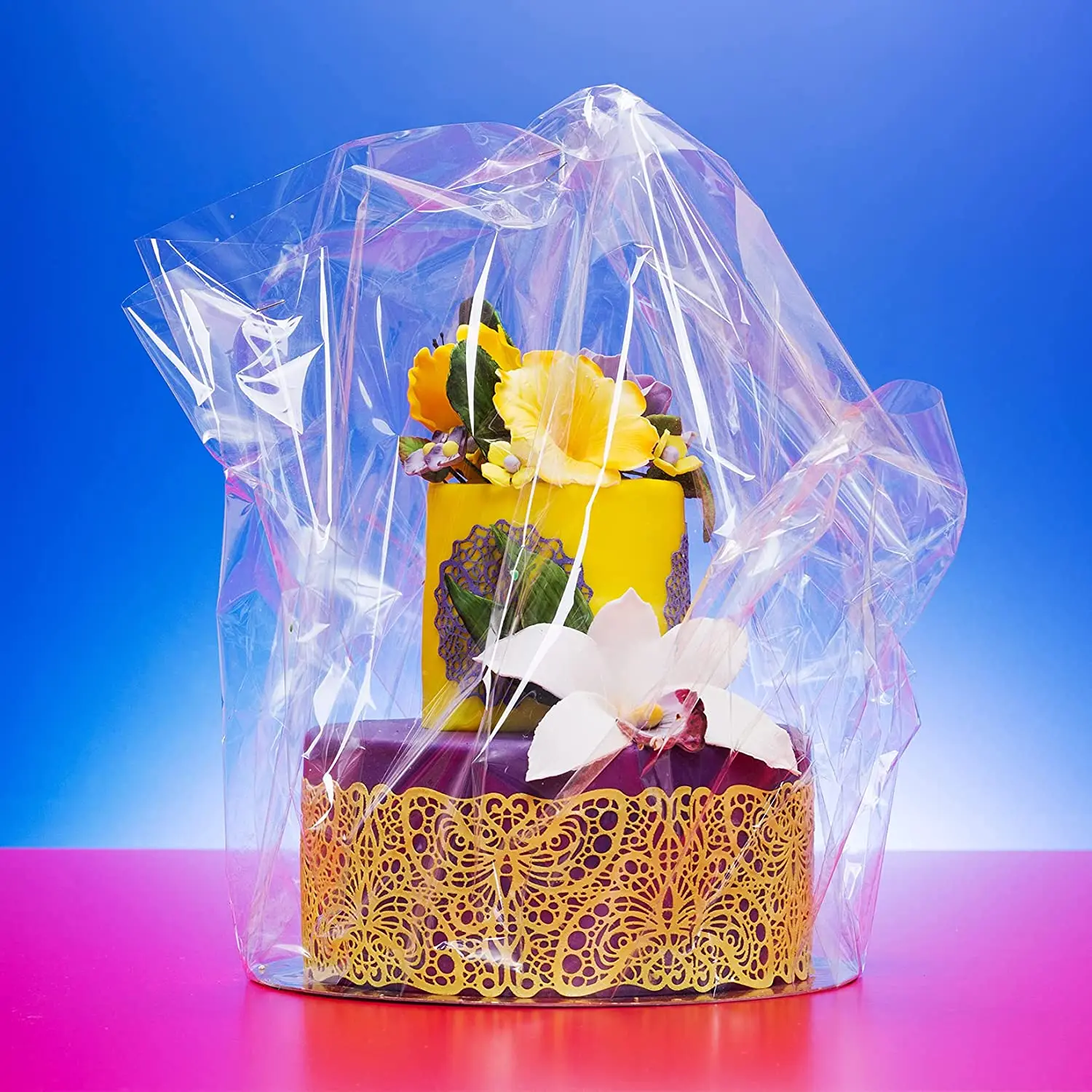 Perfect for Gift Basket Wrap cellophane bags shrink wrap