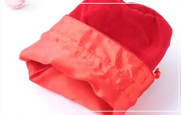 Wholesale Custom Logo Round Bottom Drawstring Jewelry Bag For Gift Watch Gift Packaging Velvet Pouch