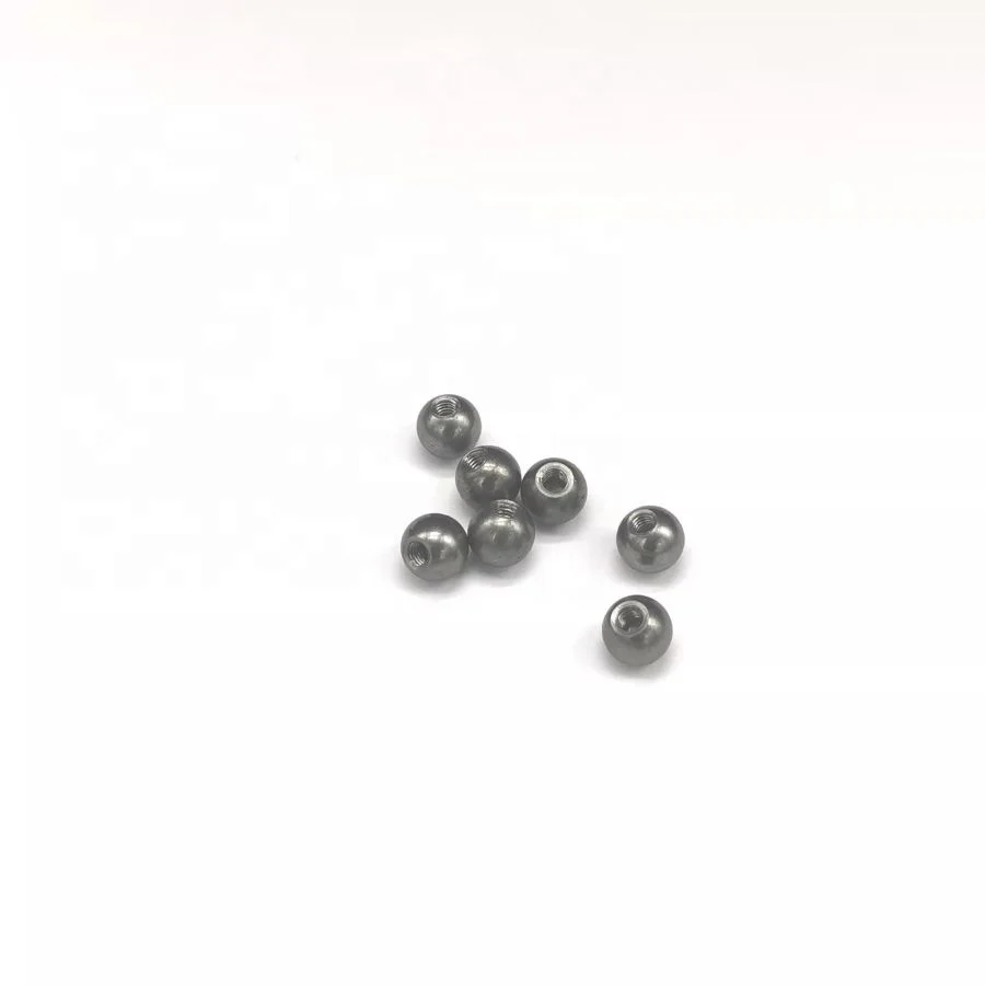 Machining of 8mm steel balls for M3 threaded holes