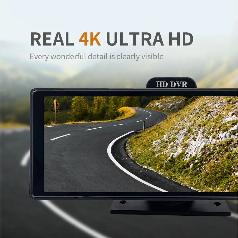 4K Touch Screen Car Player Front and Rear Dash Cam BT Wireless Carplay Android Auto Carplayer for Car