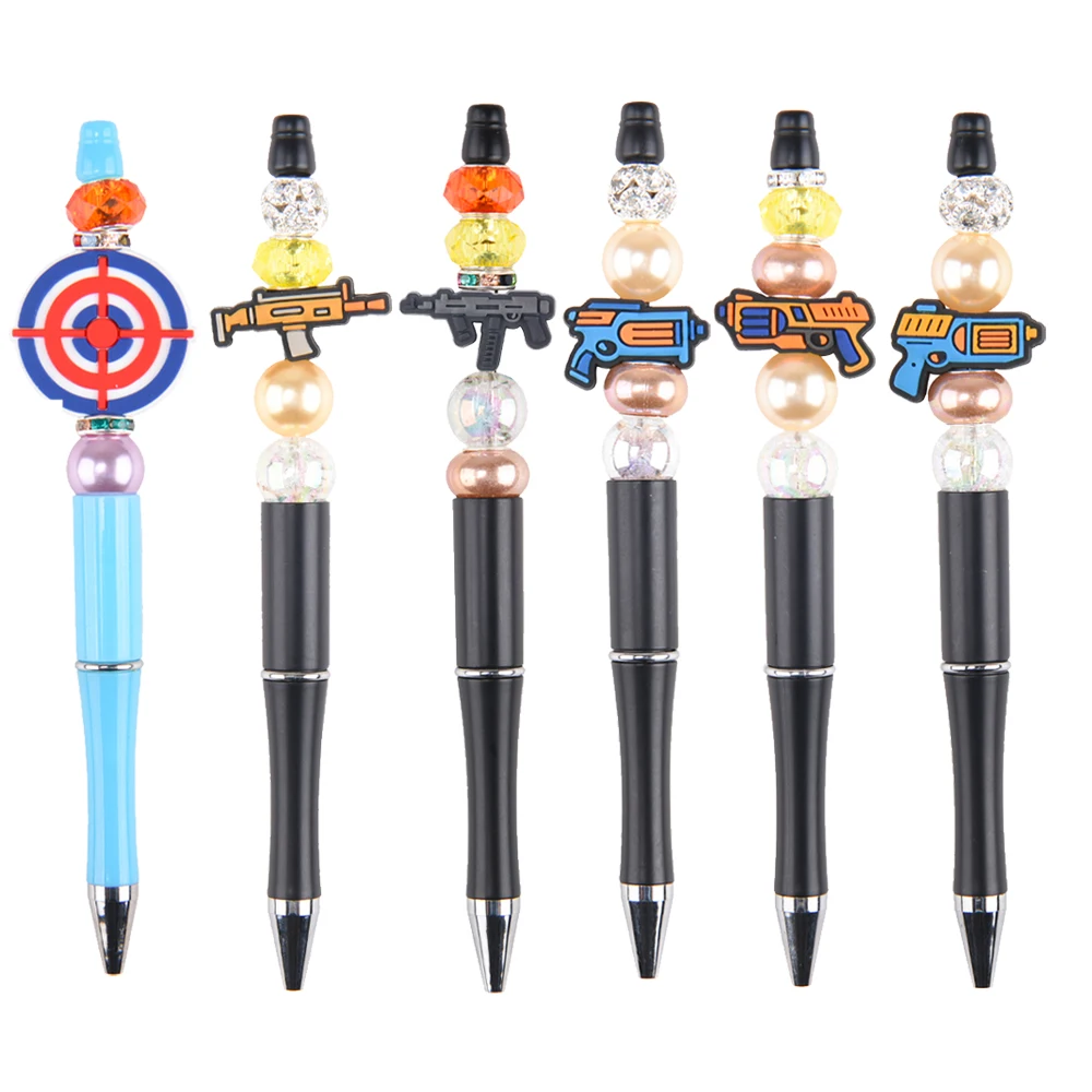 new arrival maple leaves silicone focal beads DIY beaded pen charms pvc decoration