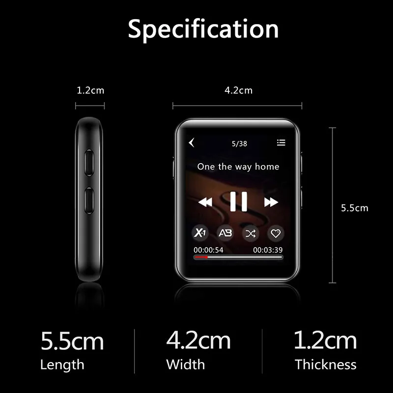 Новинка 2020, портативный mp3-плеер Benjie X1 с клипсой и встроенным динамиком