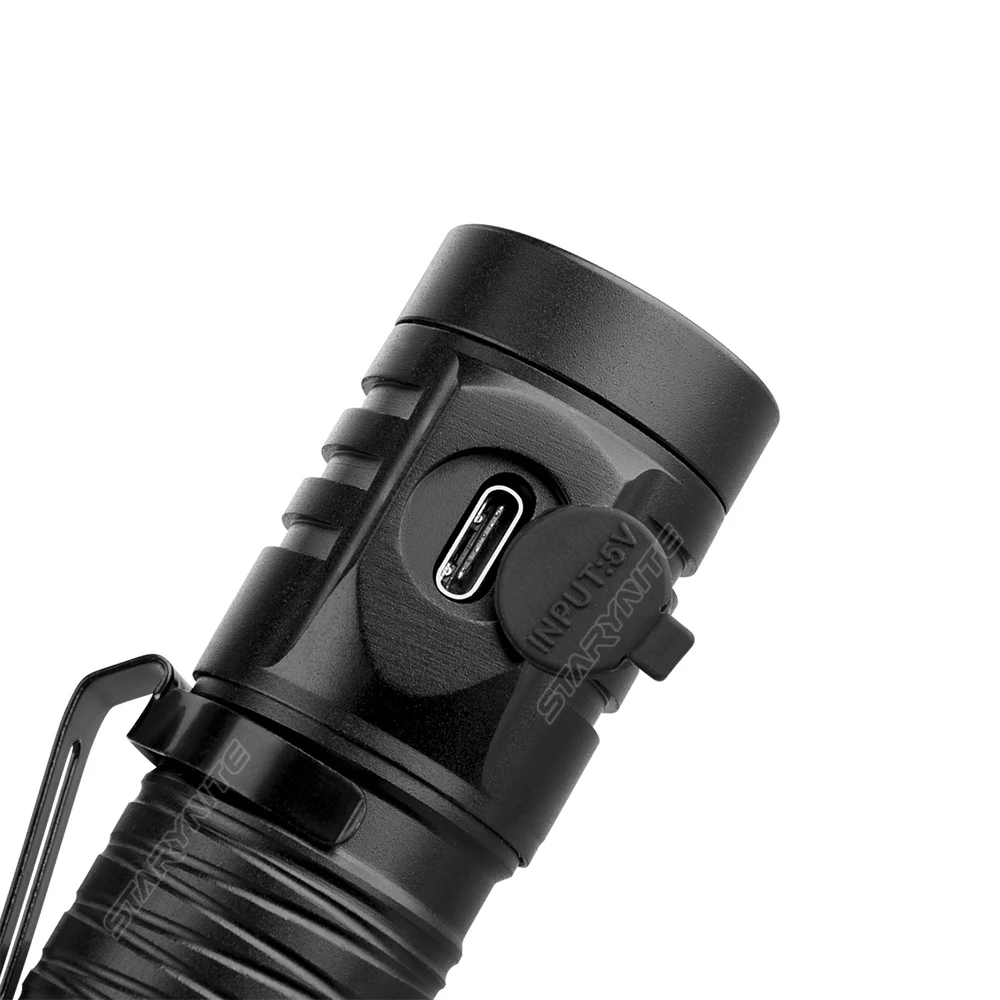 STARYNITE Patent Telescopic Tube 2000 Lumen 4pcs XPG3 Leds Rechargeable Led Pocket Flashlight Powered by 18650 or 18350 battery