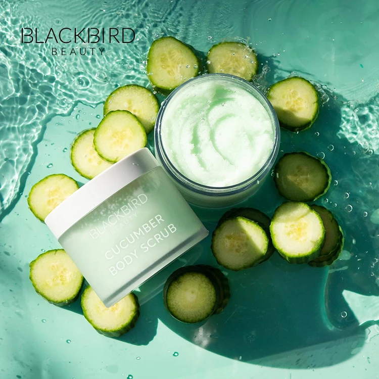 Private Label Customized Package Natural Whitening Body Scrub Exfoliating Face Sugar Scrub Wholesale Cucumber Coffee Body Scrub
