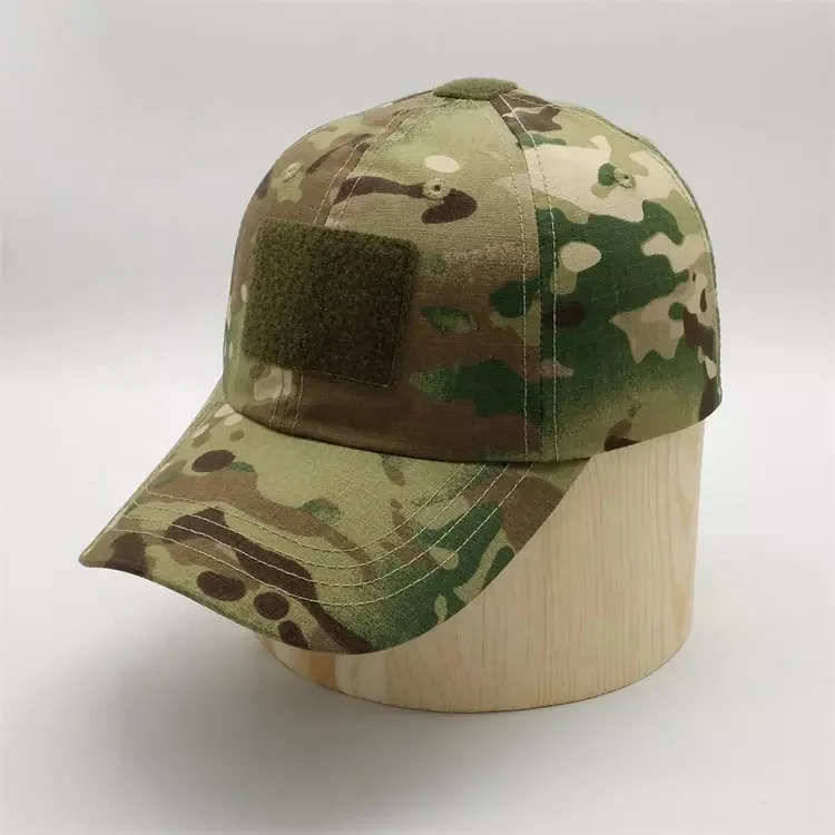 BSCI Factory Custom Special Forces Operator Multicam Condorman Hook Loop Camo Operator Ripstop Tactical Hat Cap