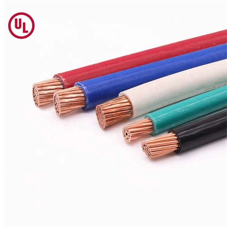 Thhn Wire Thwn Cable Electrical Copper Conductor Pvc Insulated Nylon Sheathed 3.5Mm Thw 1 2 3 4 6 8 10 12 14 Awg Wire