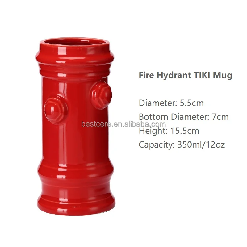 Promotion Hawaii Tiki Mugs Cocktail Cup Skull Mug 13oz Color Glazed Ceramic Tiki Beer Mug 