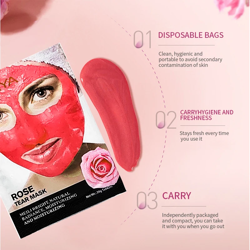 Private label deep cleaning Rose Black Head Bamboo 24k gold Face and Nose Cleansing Peel off Black Mask For Blackhead Remover