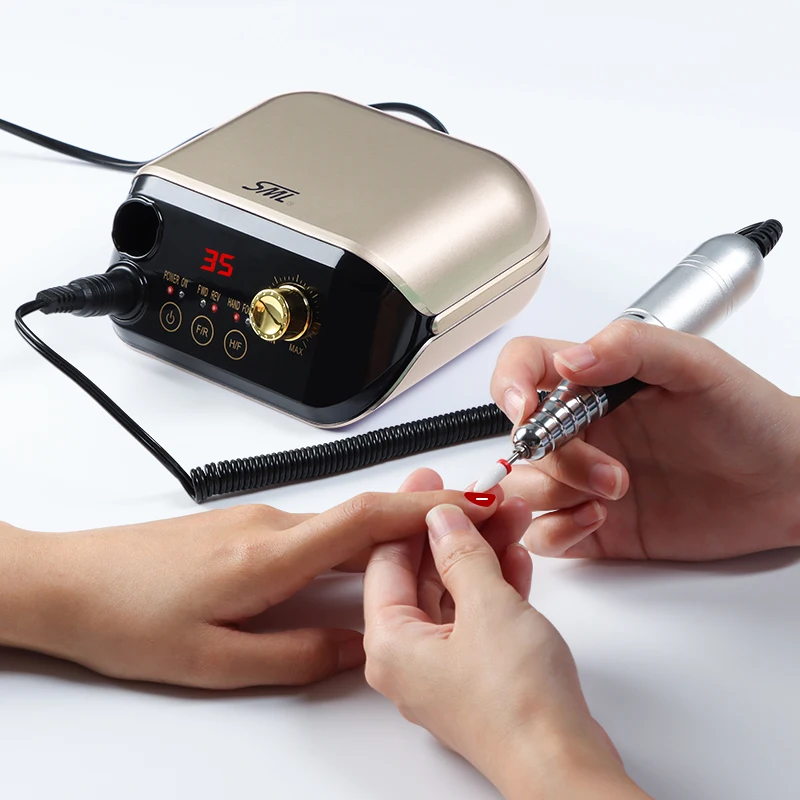 SML 2022 Factory Outlet Nail Drill Machine Low Noise Nail Drill Tool Touch Switch 35000rpm electronic Nail Drill