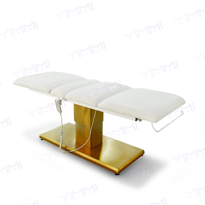 Lightweight Gold Base Massage Cosmetic Bed Puncture Aesthetic Facial Table Eyelash Electric Massage Bed