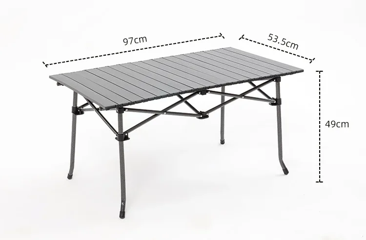 Wholesale Outdoor Folding Table And Chair 7-piece Set Aluminum Alloy Portable Storage Stool Leisure Camping Table Combination Se